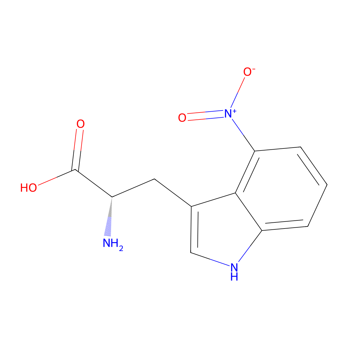 4-Nitrotryptophan molecular structure, CAS 639029-26-8