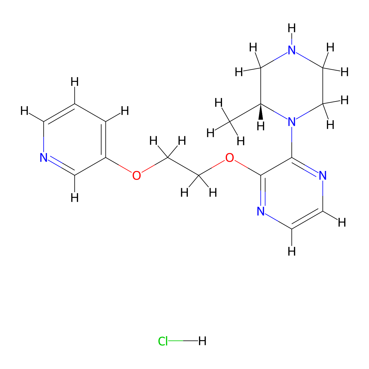 PRX933 hydrochloride molecular structure, CAS 639029-42-8
