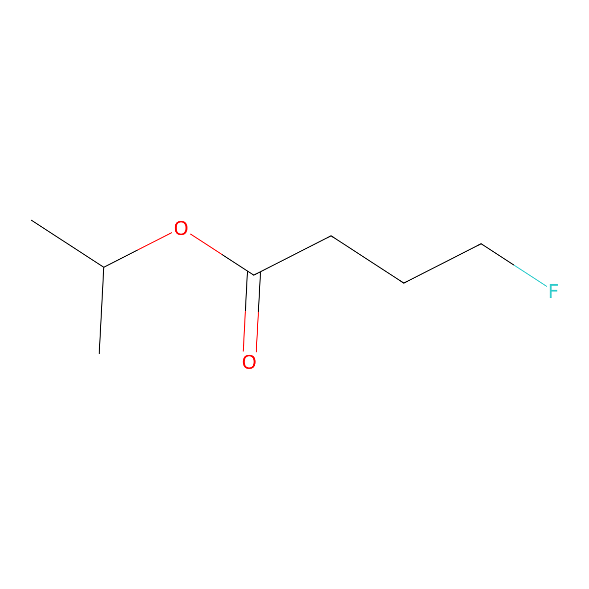 Butyric acid, 4-fluoro-, isopropyl ester molecular structure, CAS 63904-97-2