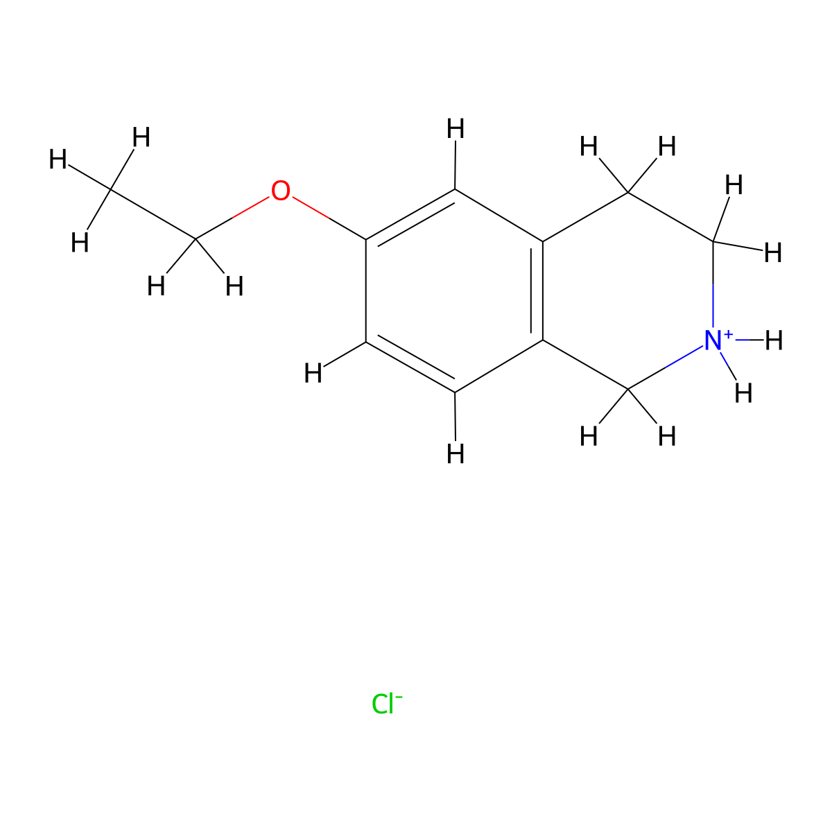 6-Ethoxy-1,2,3,4-tetrahydroisoquinoline--hydrogen chloride (1/1) molecular structure, CAS 63905-72-6
