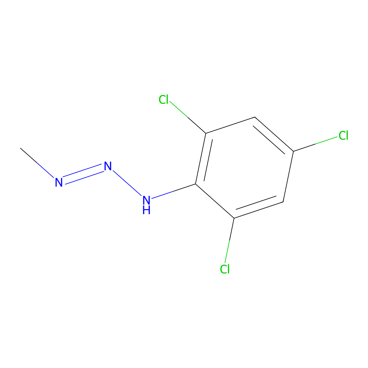 Triazene, 3-methyl-1-(2,4,6-trichlorophenyl)- molecular structure, CAS 63907-83-5