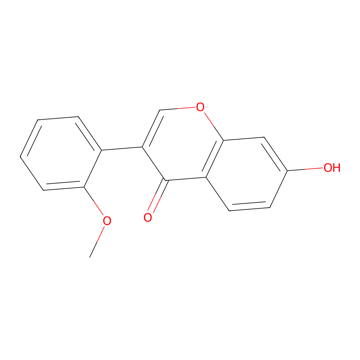 7-hydroxy-3-(2-methoxyphenyl)-4H-chromen-4-one molecular structure, CAS 63909-40-0