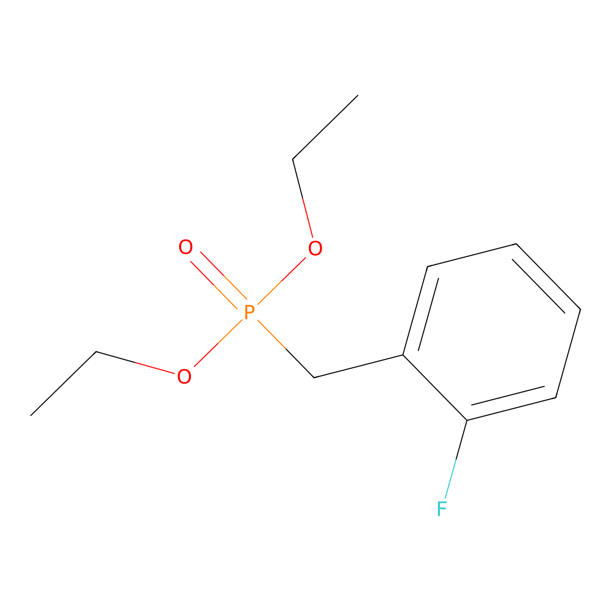 Diethyl 2-Fluorobenzylphosphonate molecular structure, CAS 63909-54-6