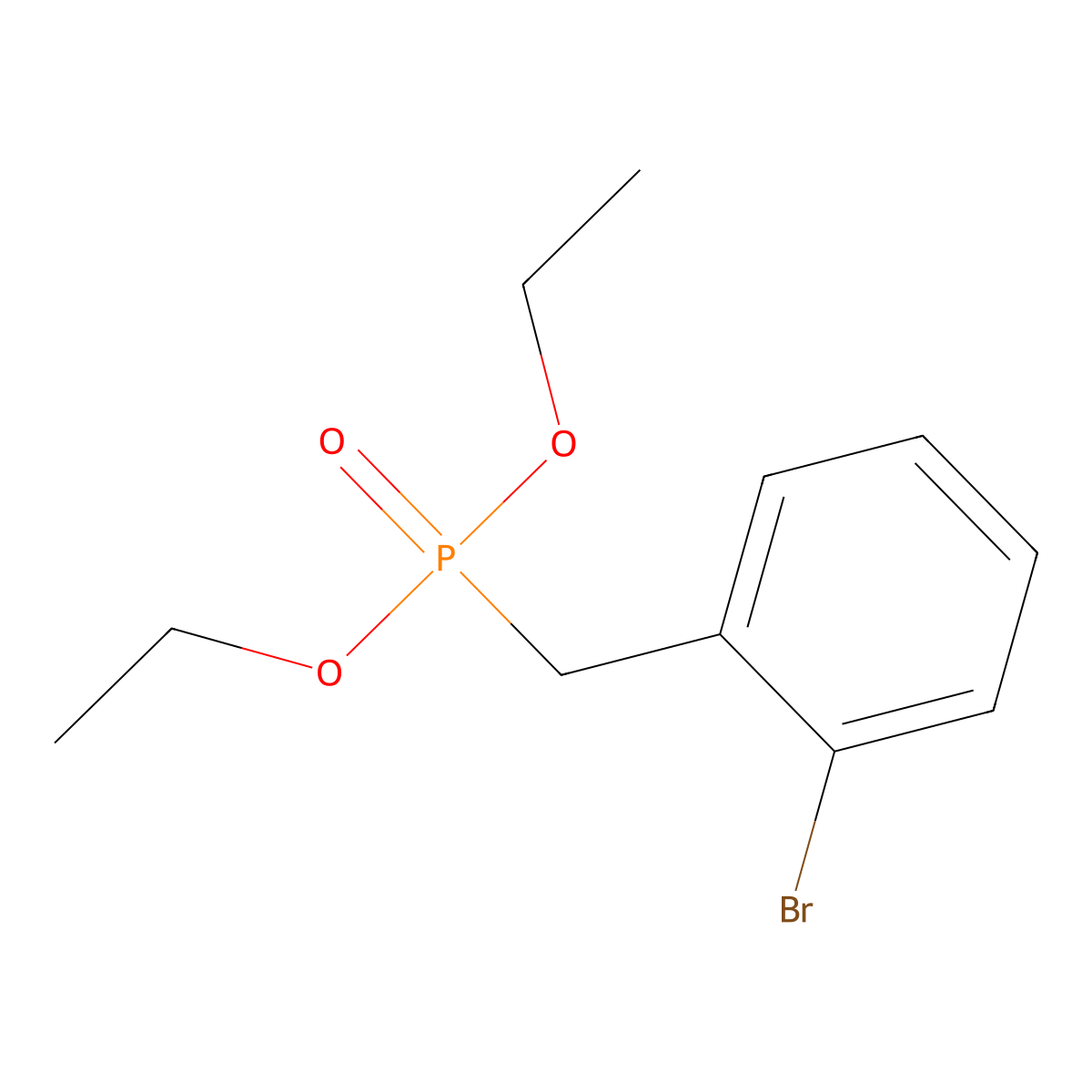 Diethyl 2-bromobenzylphosphonate molecular structure, CAS 63909-55-7