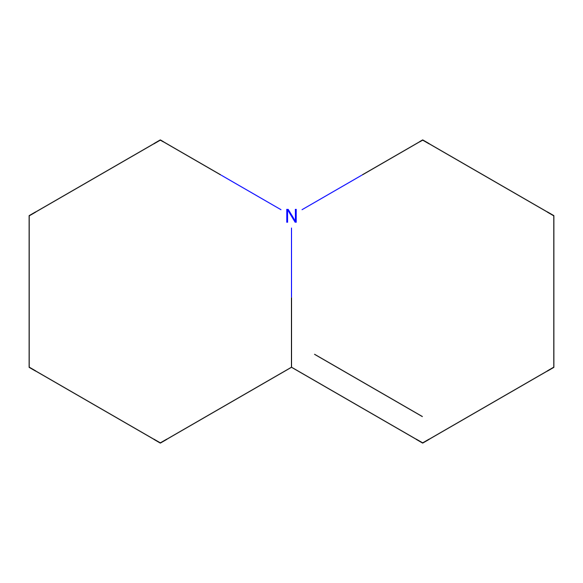 9(10)-Dehydroquinolizidine molecular structure, CAS 6391-47-5