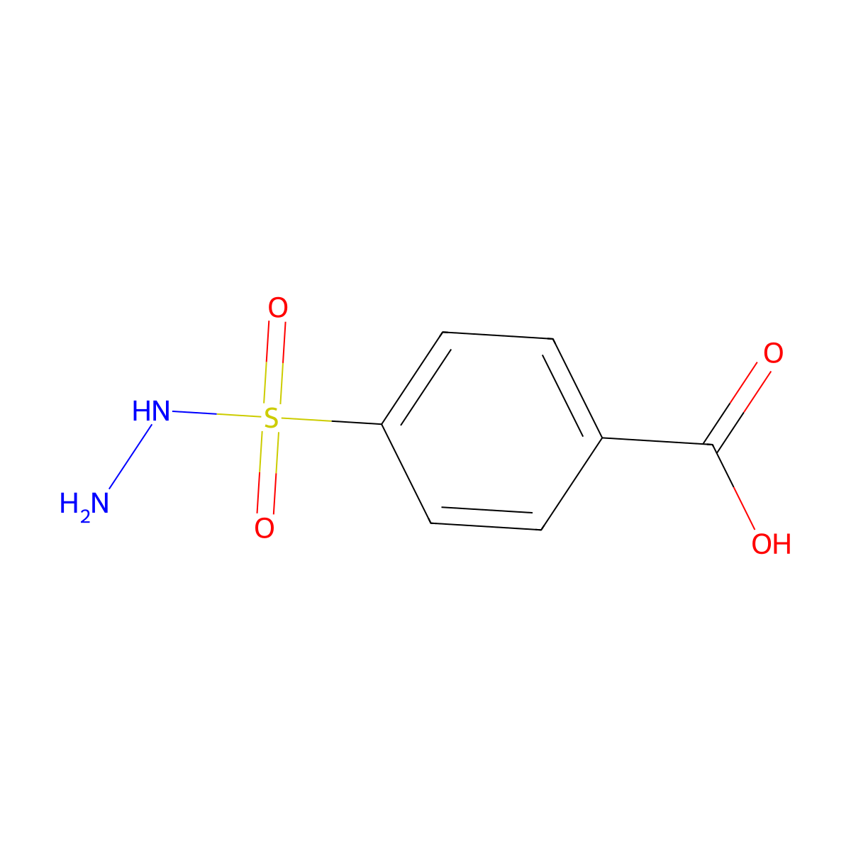 4-(Hydrazinesulfonyl)benzoic acid molecular structure, CAS 6391-97-5