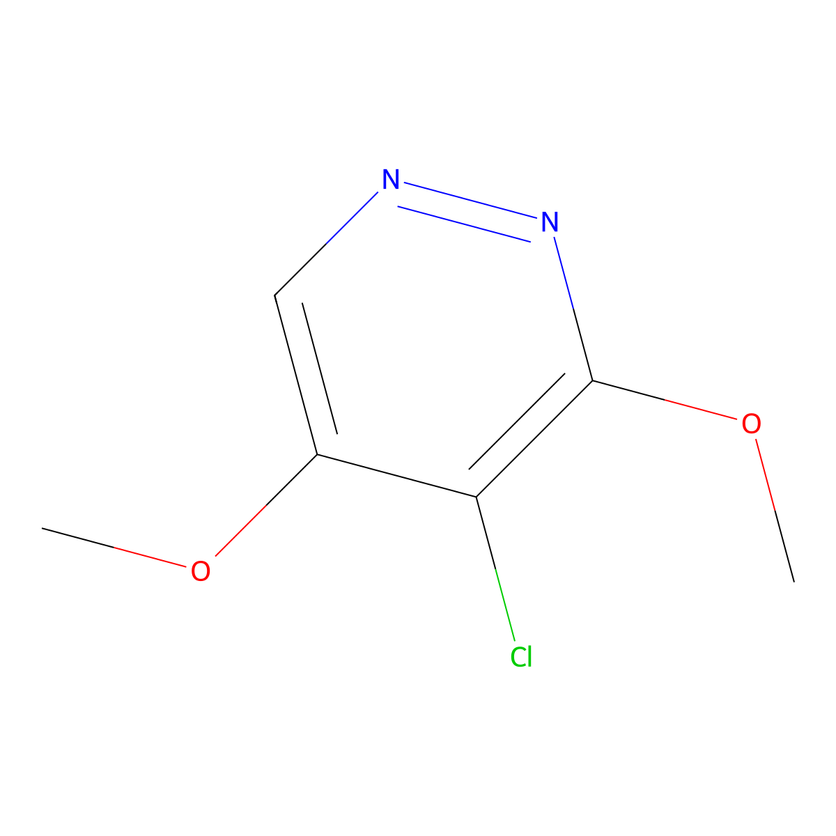 4-Chloro-3,5-dimethoxypyridazine molecular structure, CAS 63910-48-5