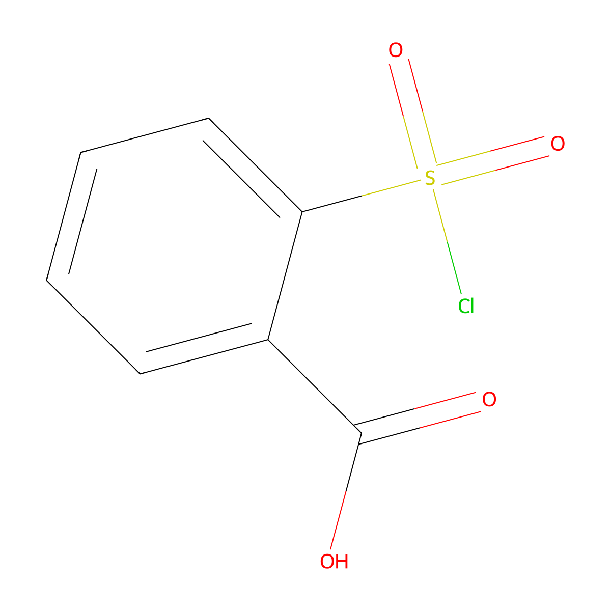 2-(Chlorosulfonyl)benzoic acid molecular structure, CAS 63914-81-8