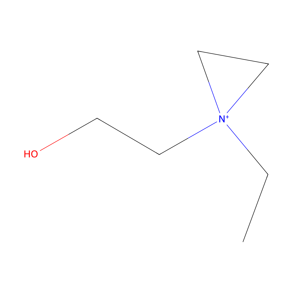 Ethylcholine mustard aziridinium molecular structure, CAS 63918-37-6