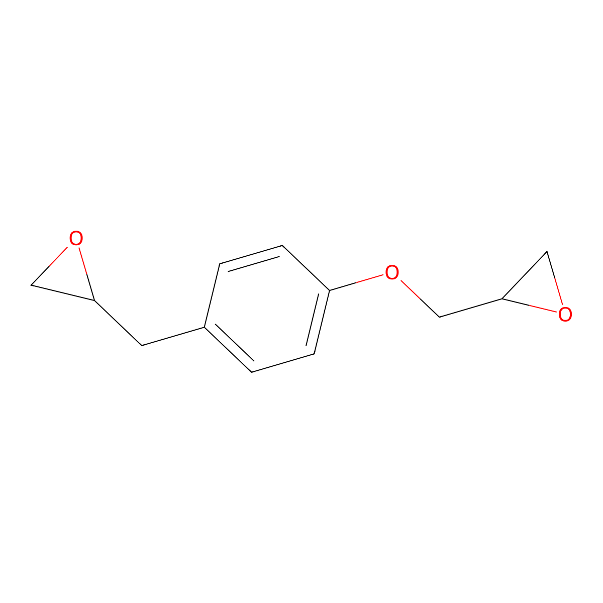 Ether, 2,3-epoxypropyl (2,3-epoxypropyl)phenyl molecular structure, CAS 63919-02-8