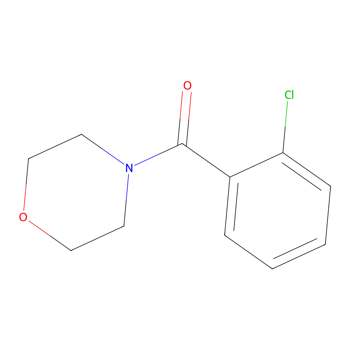 4-(2-Chlorobenzoyl)-morpholine molecular structure, CAS 6392-26-3