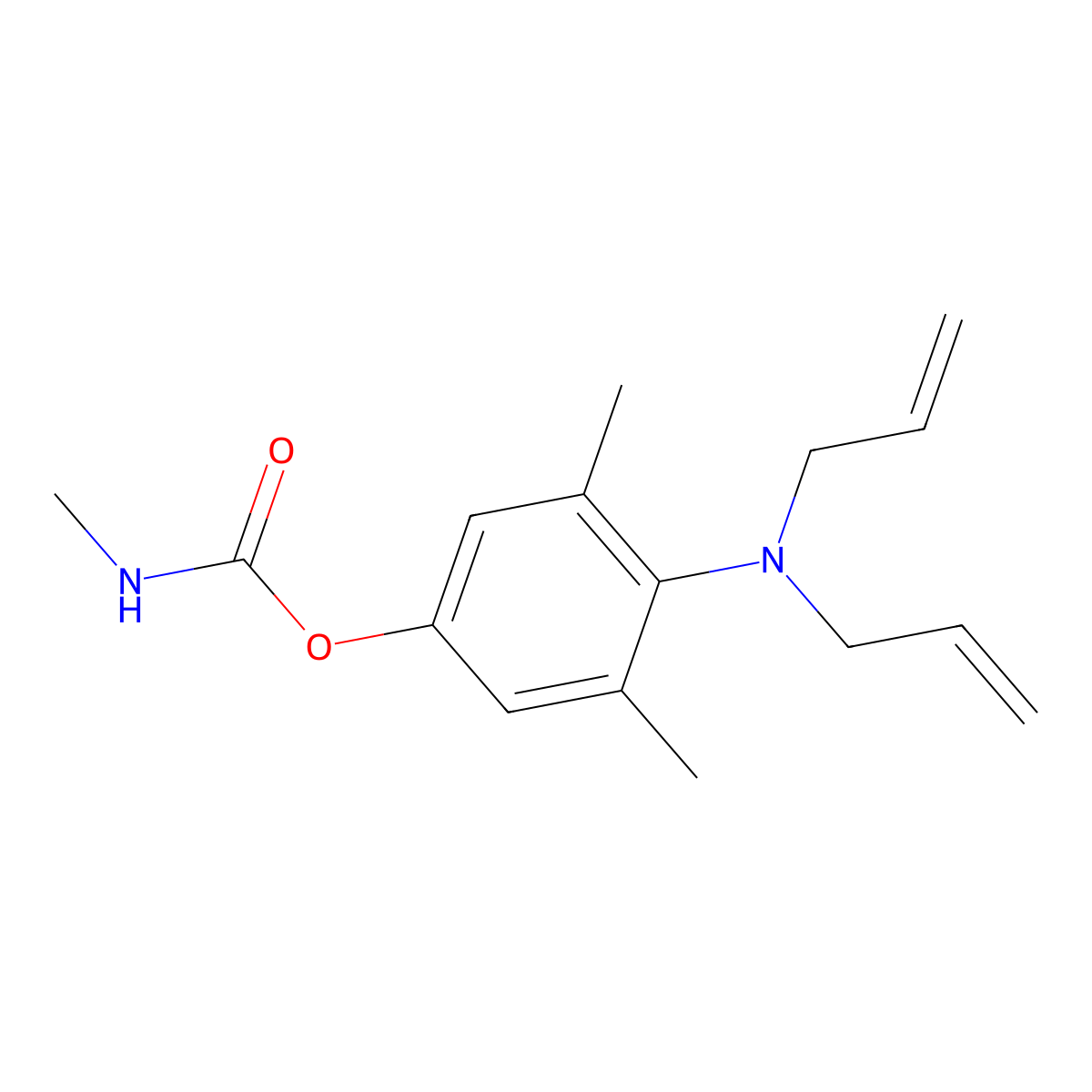 Allyxycarb molecular structure, CAS 6392-46-7