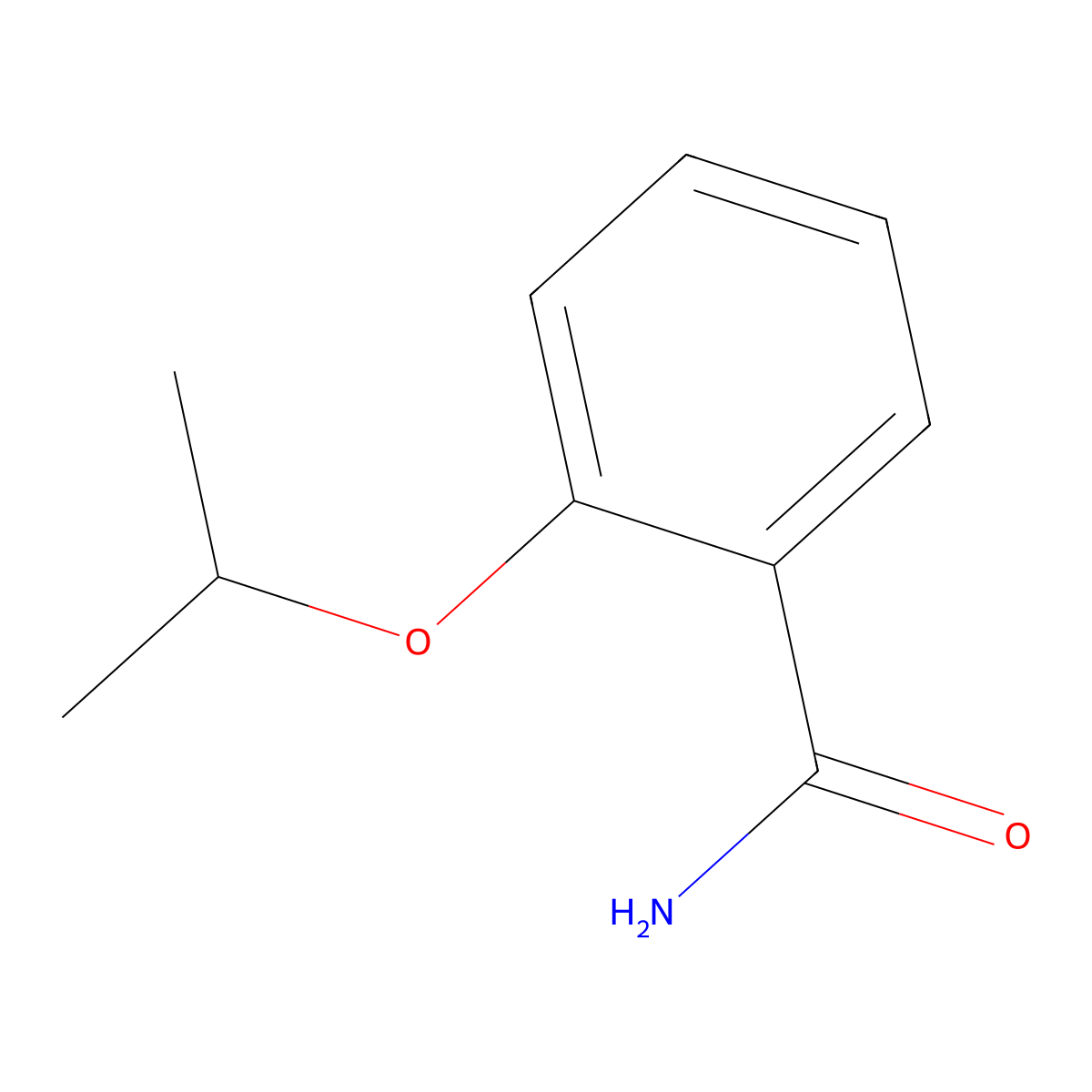 2-Isopropoxybenzamide molecular structure, CAS 63920-58-1
