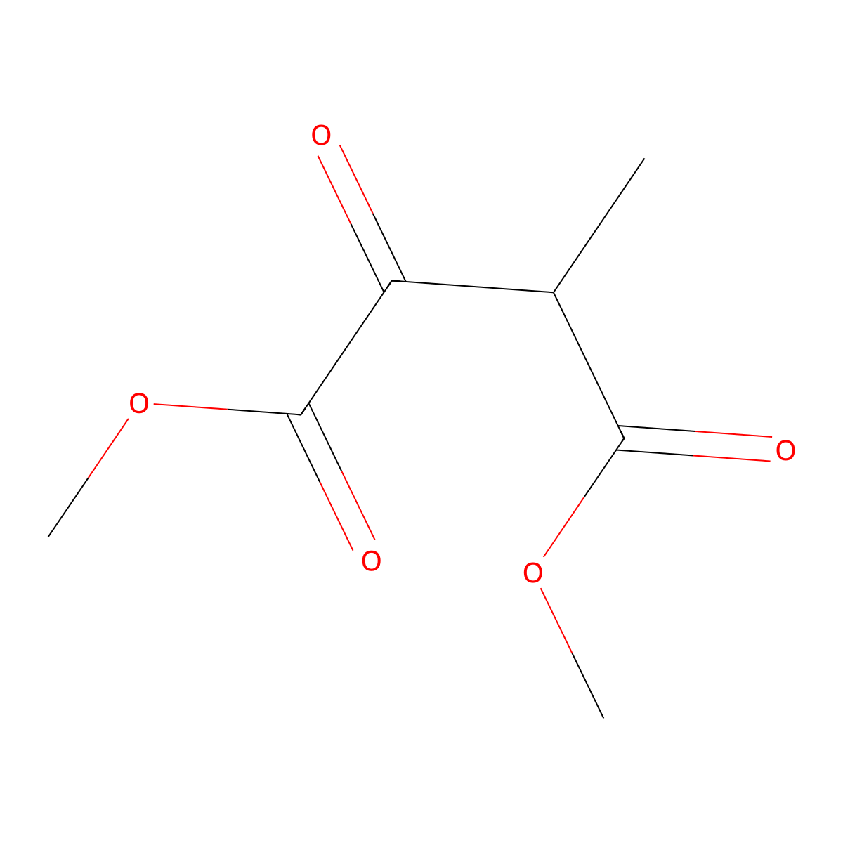 Dimethyl methyloxosuccinate molecular structure, CAS 63921-06-2