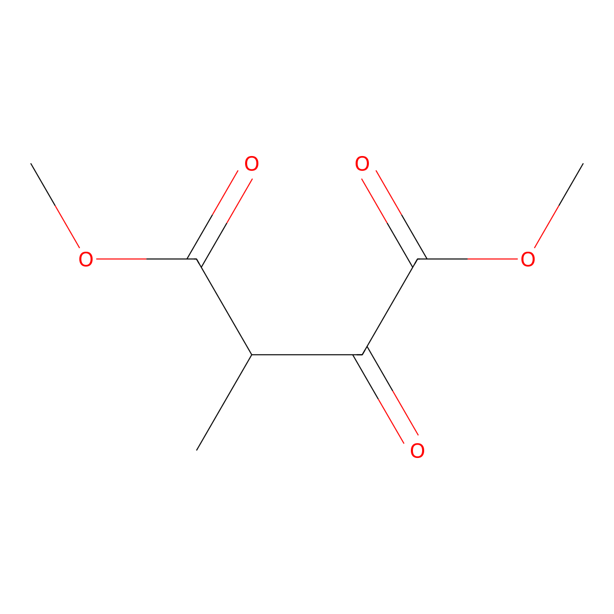 Dimethyl methyloxosuccinate molecular structure, CAS 63921-06-2