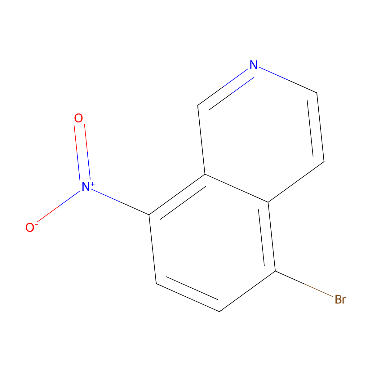 5-Bromo-8-nitroisoquinoline molecular structure, CAS 63927-23-1