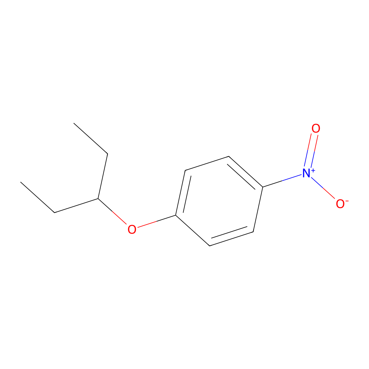 1-Nitro-4-(pentan-3-yloxy)benzene molecular structure, CAS 63929-89-5