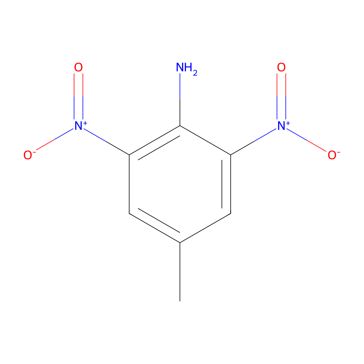 4-Methyl-2,6-dinitroaniline molecular structure, CAS 6393-42-6