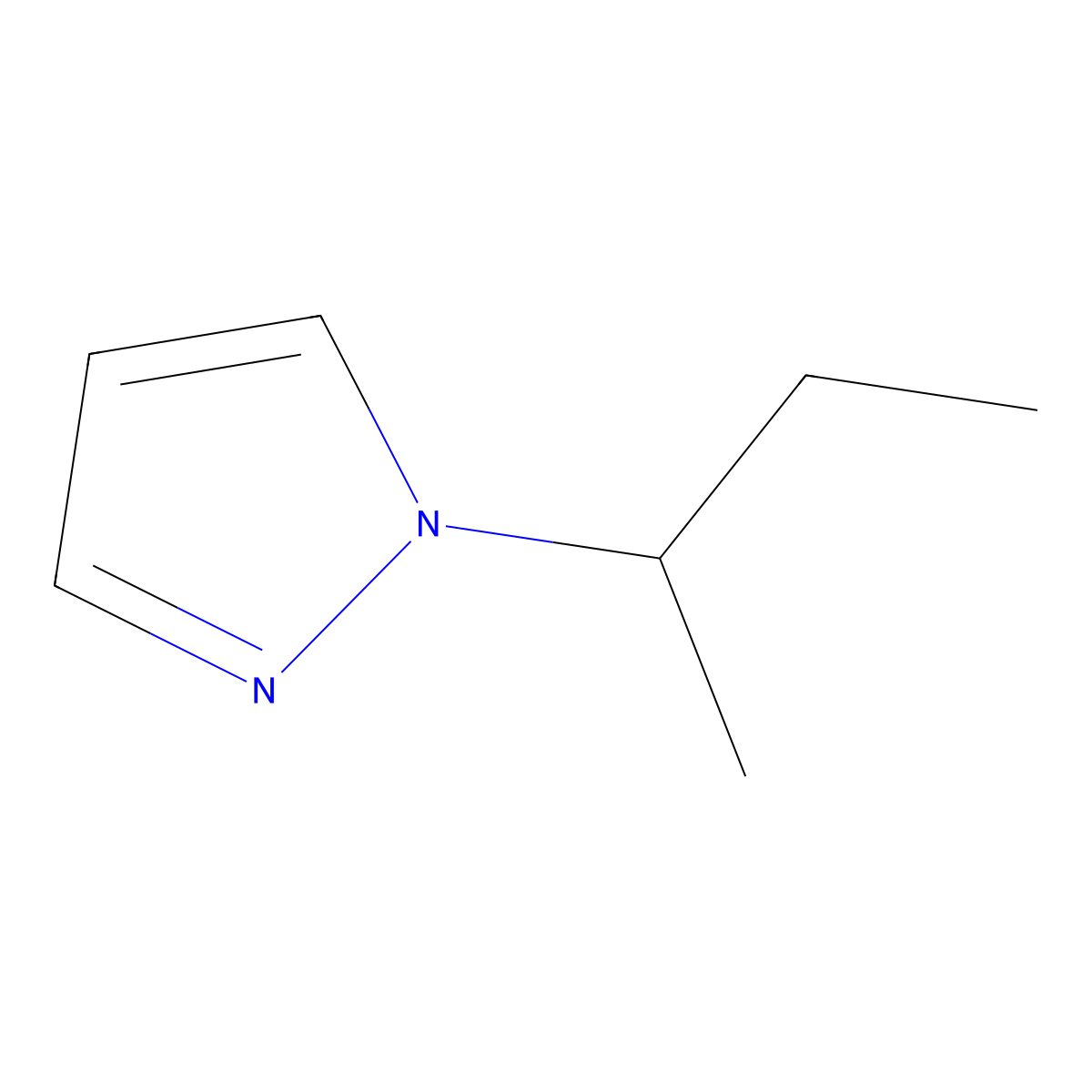 1-sec-butyl-1H-pyrazole molecular structure, CAS 63935-97-7