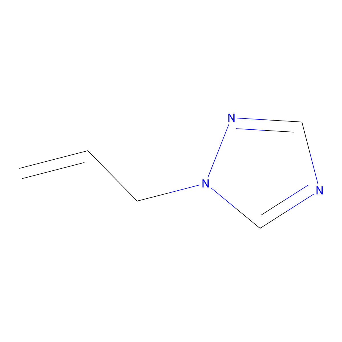 1H-1,2,4-Triazole, 1-(2-propenyl)- molecular structure, CAS 63935-98-8