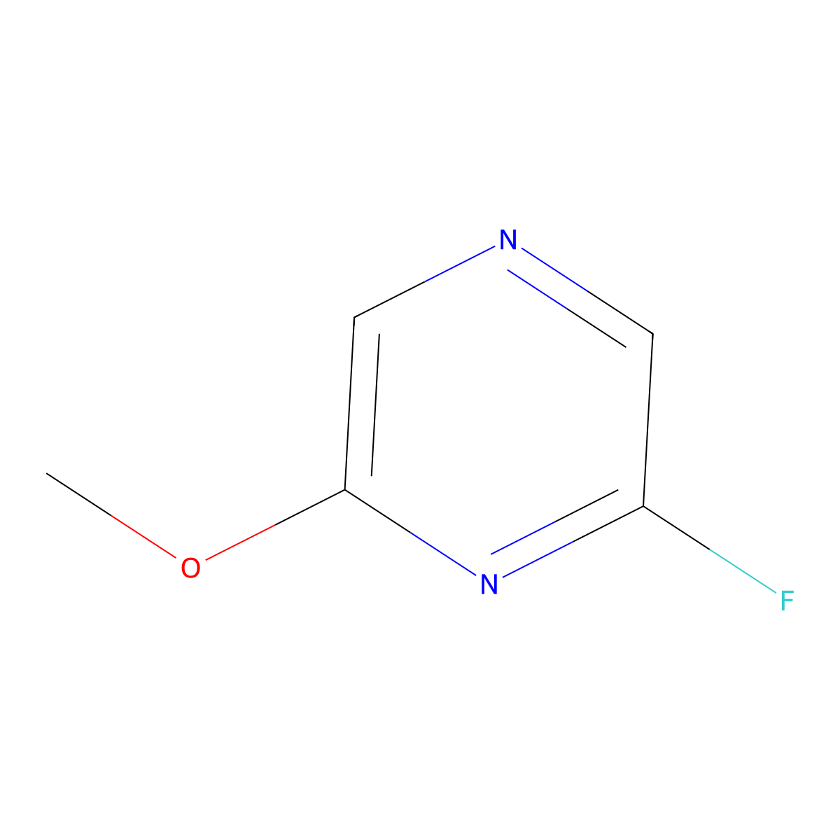 2-Fluoro-6-methoxypyrazine molecular structure, CAS 639452-57-6