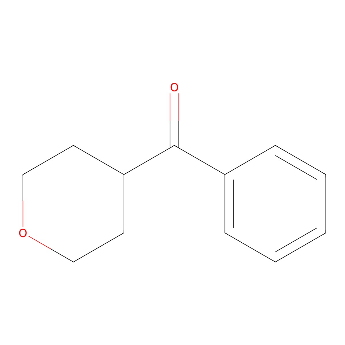 4-Benzoyloxane molecular structure, CAS 639468-72-7