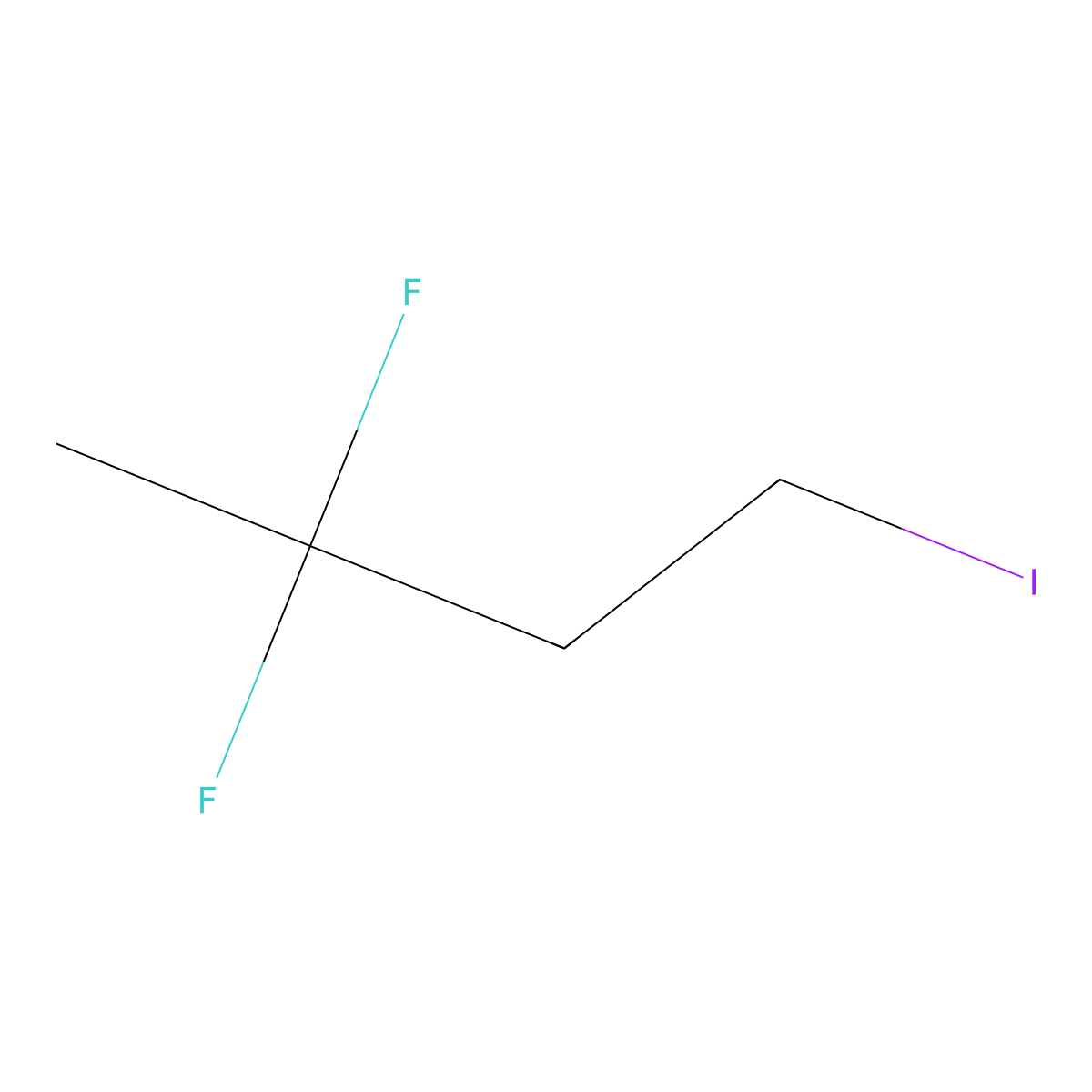 3,3-Difluoro-1-iodobutane molecular structure, CAS 639497-45-3