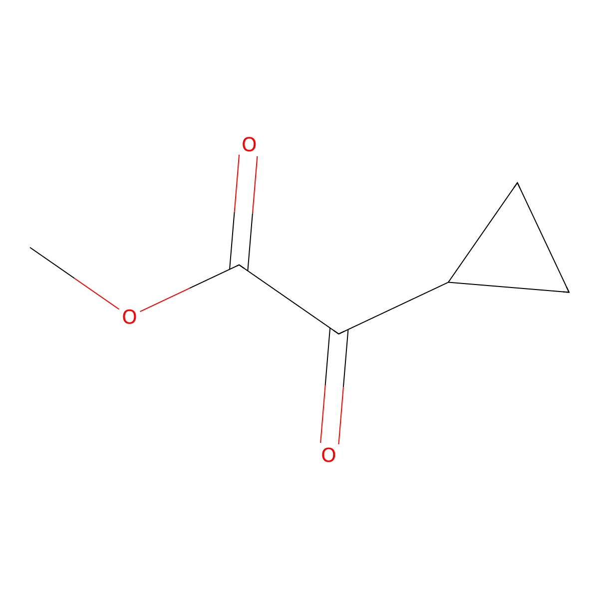 Methyl 2-cyclopropyl-2-oxoacetate molecular structure, CAS 6395-79-5