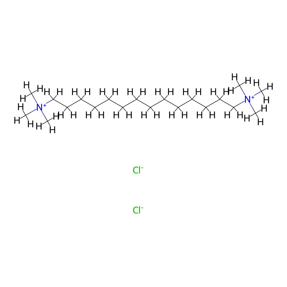 Ammonium, tetradecamethylenebis(trimethyl-,dichloride molecular structure, CAS 63951-34-8