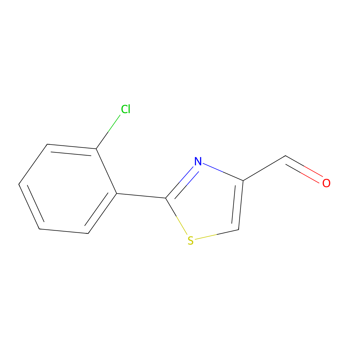 2-(2-Chlorophenyl)thiazole-4-carbaldehyde molecular structure, CAS 639517-84-3