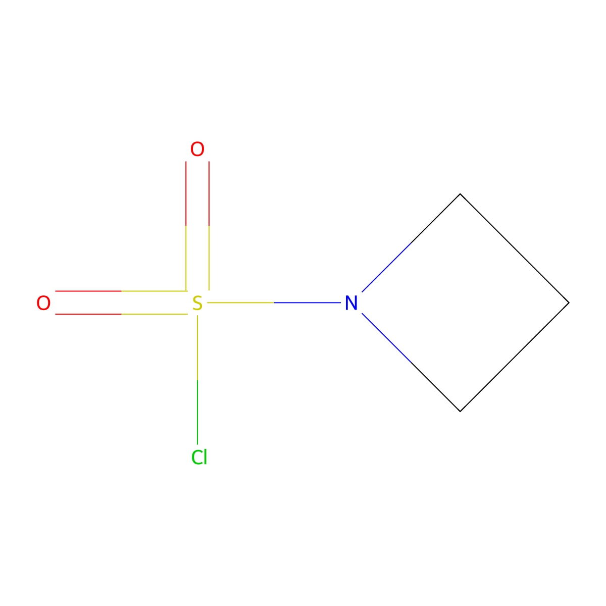 Azetidine-1-sulfonyl chloride molecular structure, CAS 639519-67-8