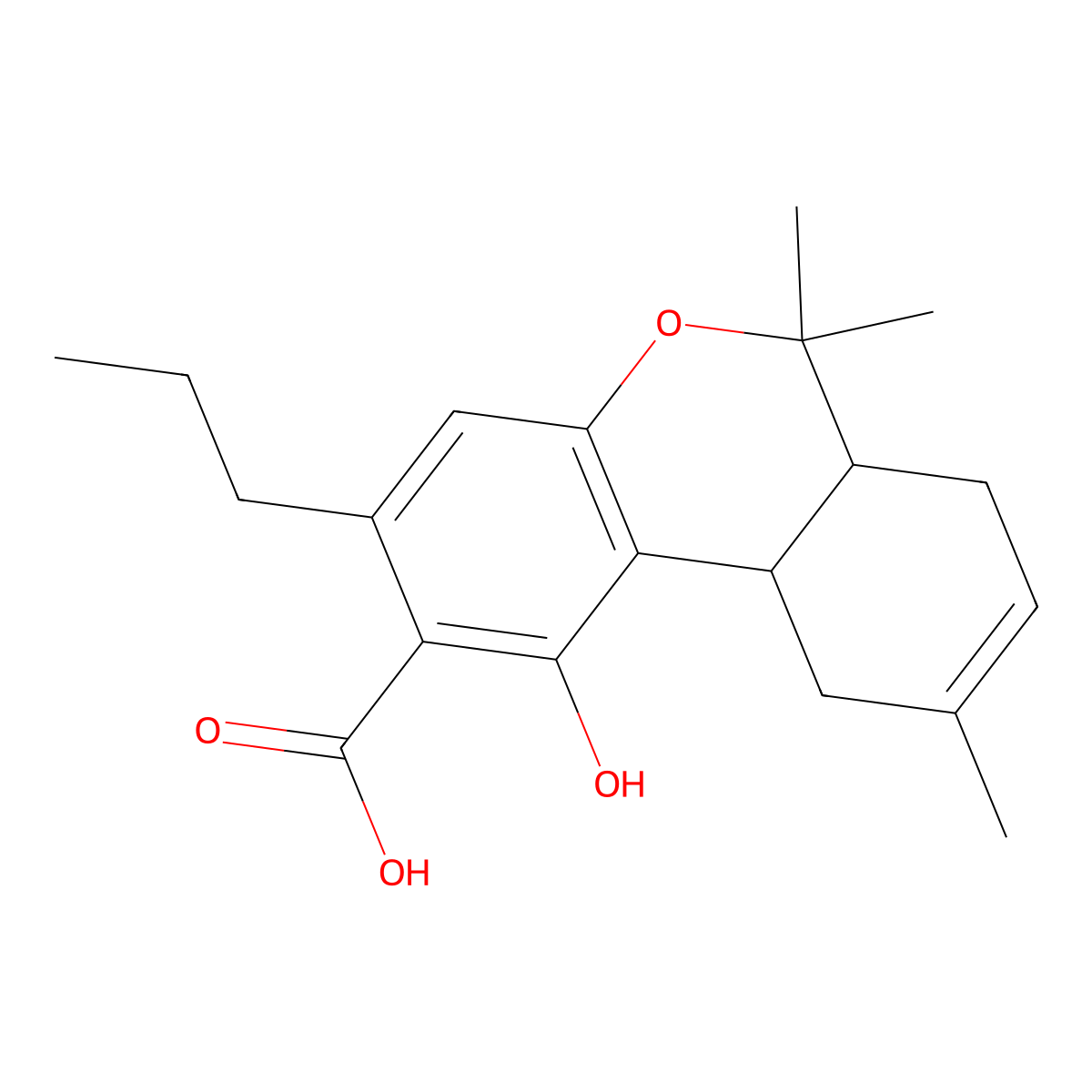 Delta8-THCVA-A molecular structure, CAS 63953-77-5