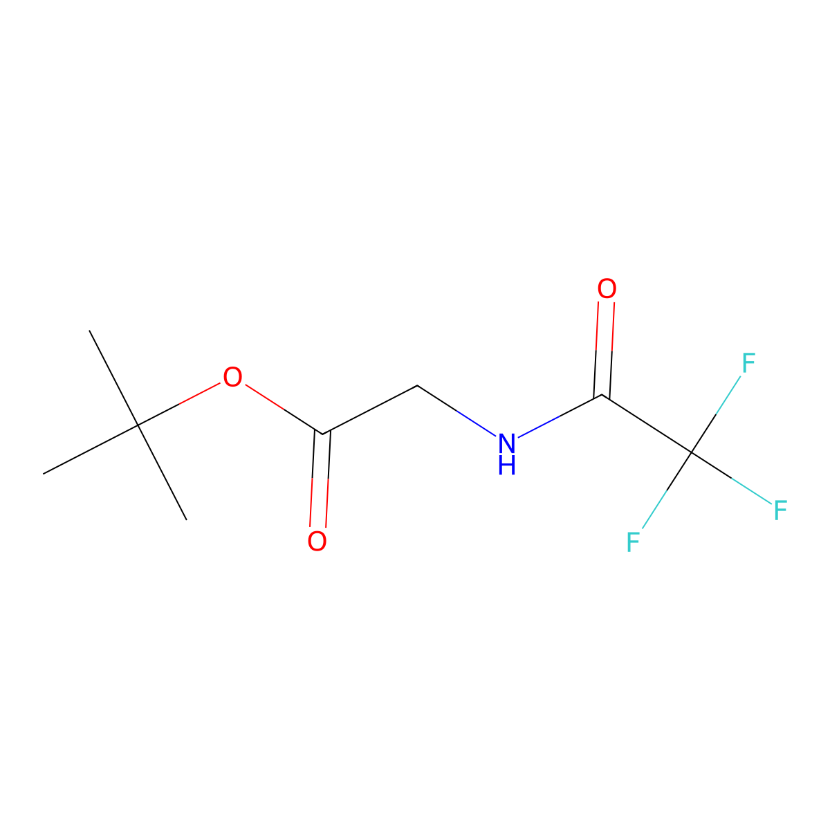 tert-Butyl N-(Trifluoroacetyl)glycinate molecular structure, CAS 63959-88-6