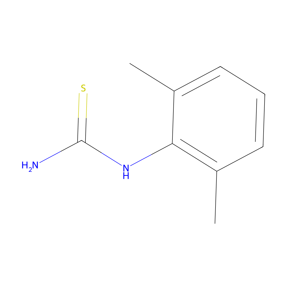 1-(2,6-Xylyl)thiourea molecular structure, CAS 6396-76-5