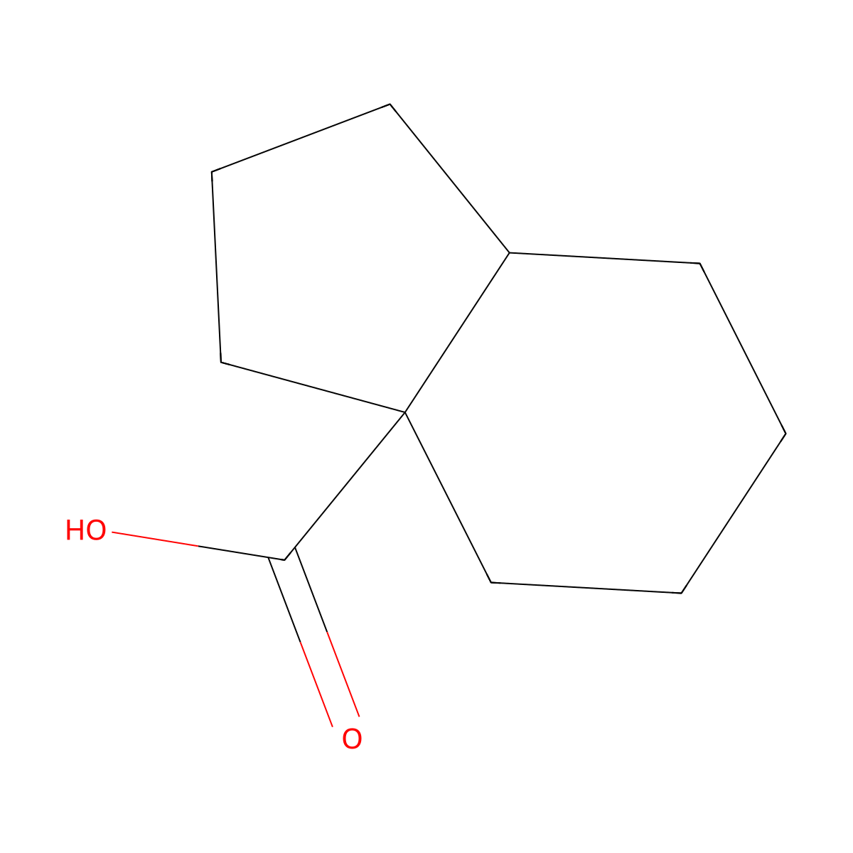 octahydro-1H-indene-3a-carboxylic acid molecular structure, CAS 63963-79-1