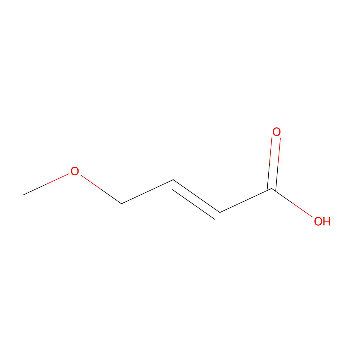 (2E)-4-methoxybut-2-enoic acid molecular structure, CAS 63968-74-1