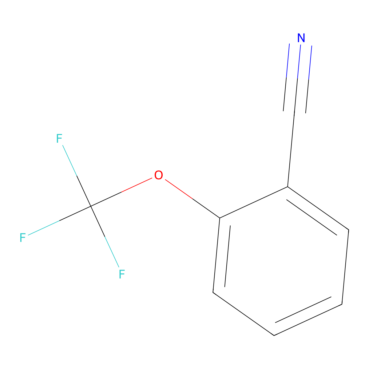 2-(Trifluoromethoxy)benzonitrile molecular structure, CAS 63968-85-4