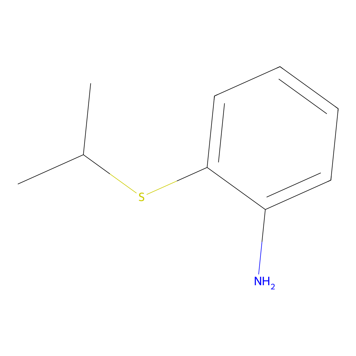 2-(Isopropylthio)aniline molecular structure, CAS 6397-33-7