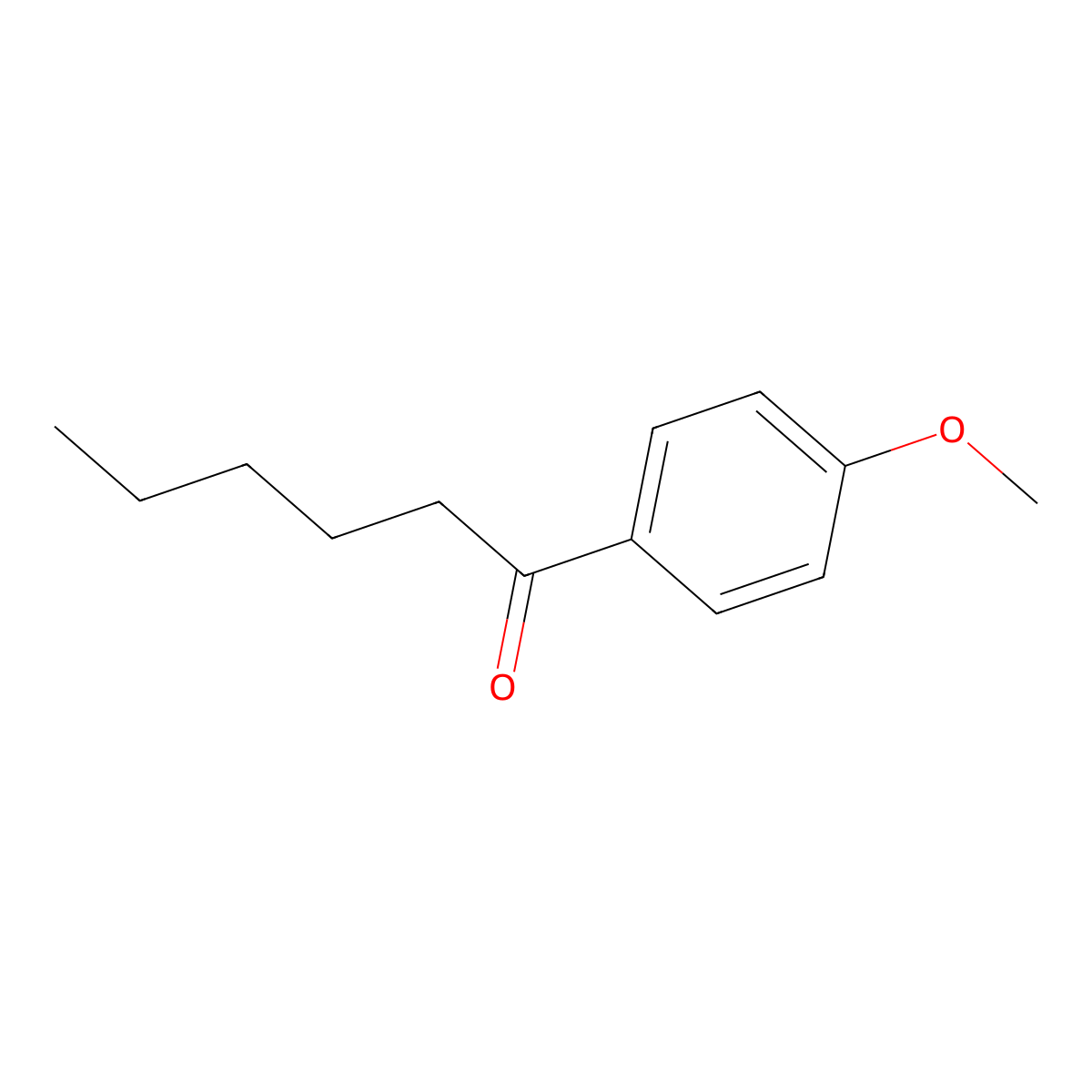 1-Hexanone, 1-(4-methoxyphenyl)- molecular structure, CAS 6397-82-6