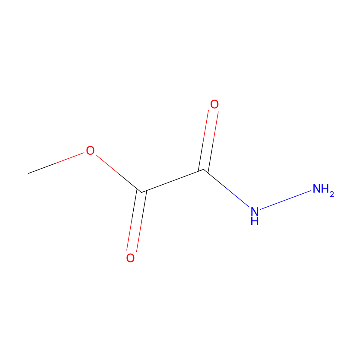 Methyl hydrazino(oxo)acetate molecular structure, CAS 63970-76-3
