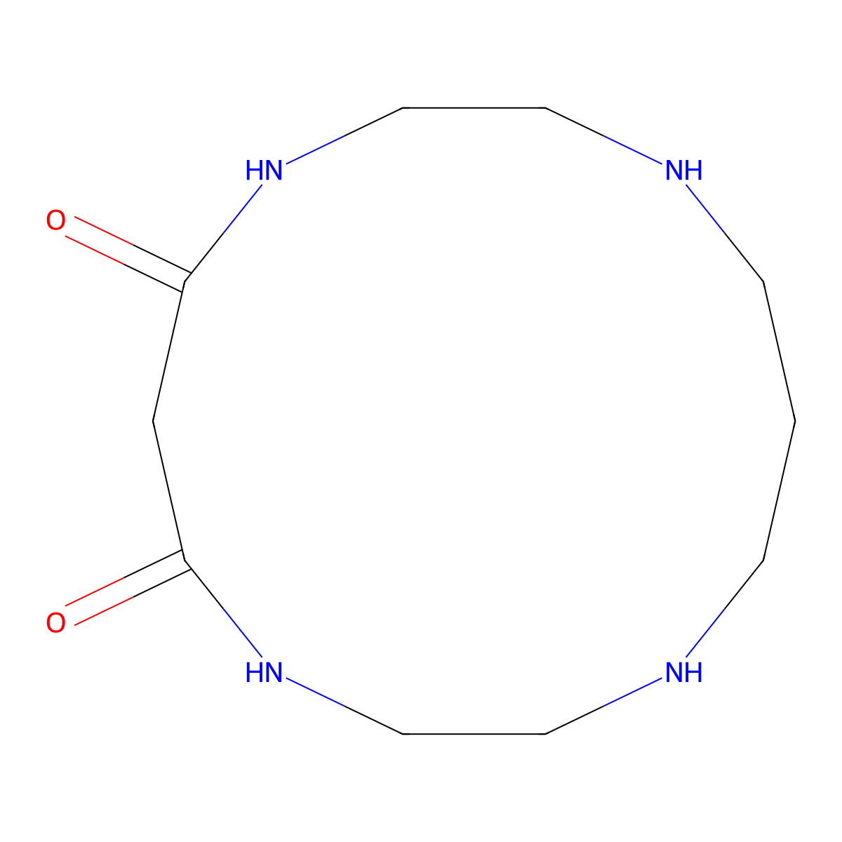 Dioxocyclam molecular structure, CAS 63972-19-0