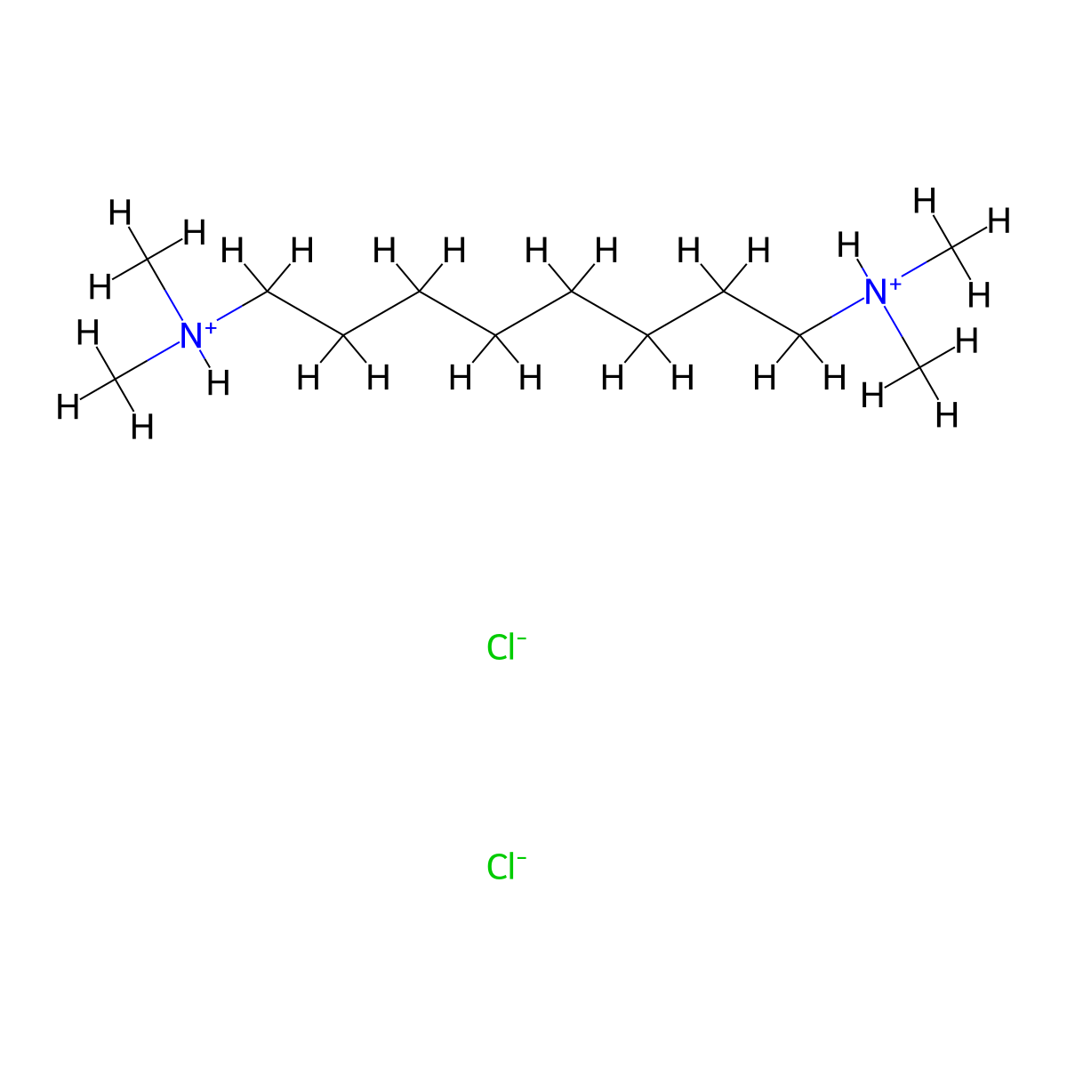 N~1~,N~1~,N~8~,N~8~-Tetramethyloctane-1,8-diamine--hydrogen chloride (1/2) molecular structure, CAS 63977-31-1
