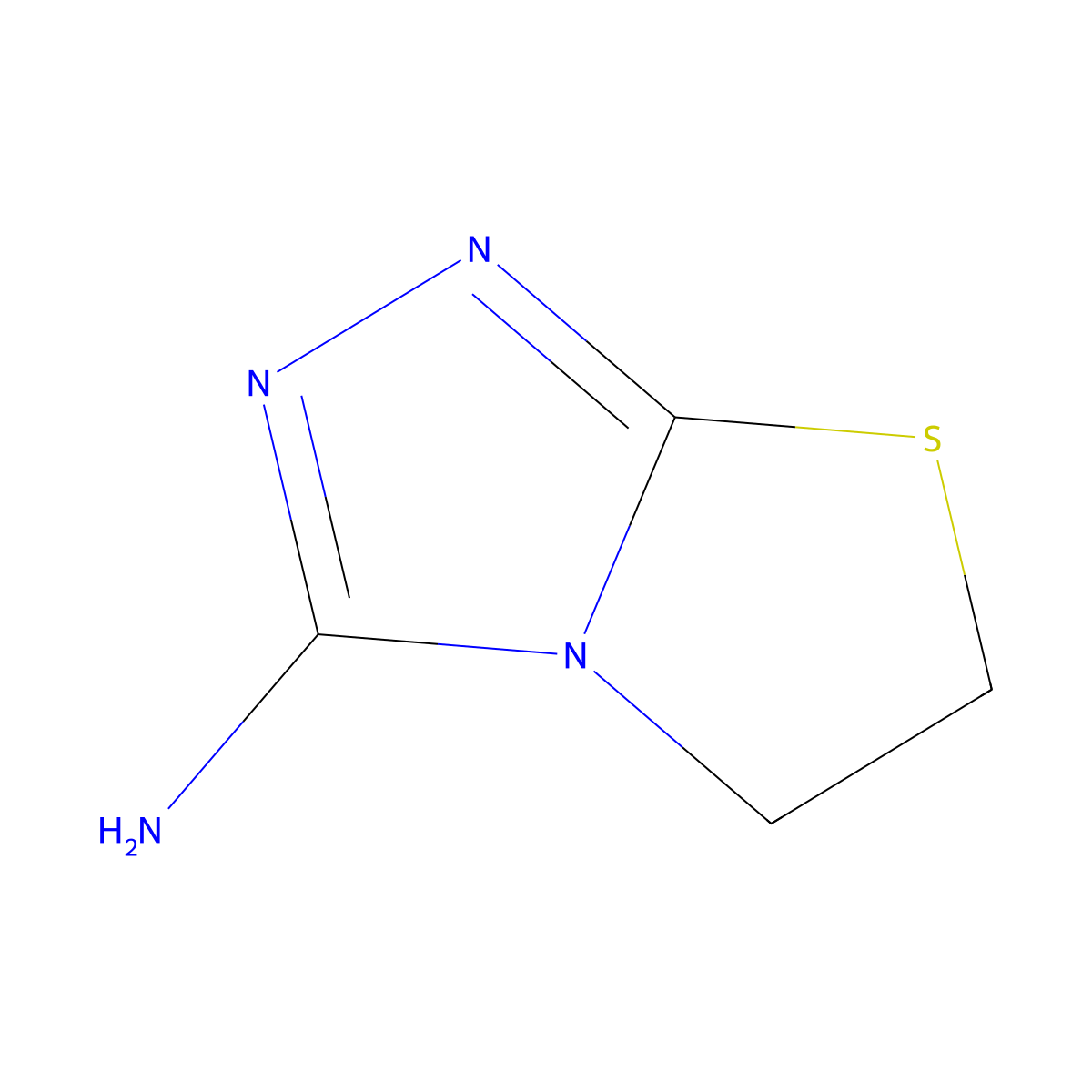 5,6-Dihydro-thiazolo[2,3-c][1,2,4]triazol-3-ylamine molecular structure, CAS 639782-42-6