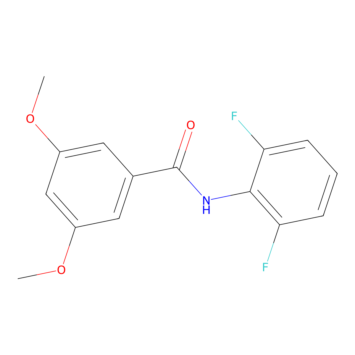 N-(2,6-difluorophenyl)-3,5-dimethoxybenzamide molecular structure, CAS 639786-44-0