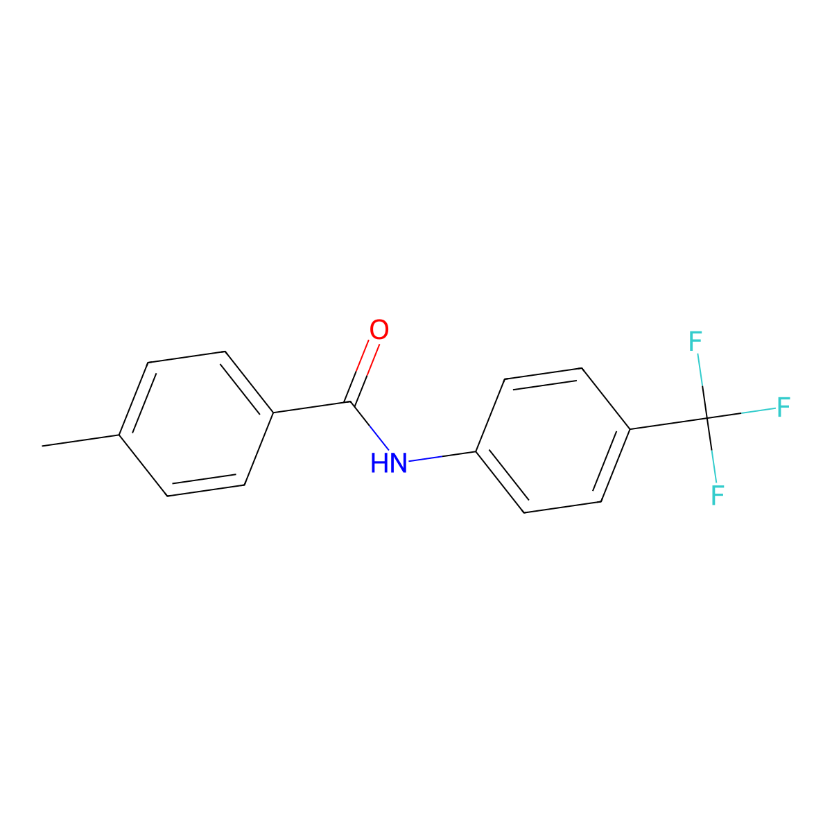 4-methyl-N-[4-(trifluoromethyl)phenyl]benzamide molecular structure, CAS 639787-01-2