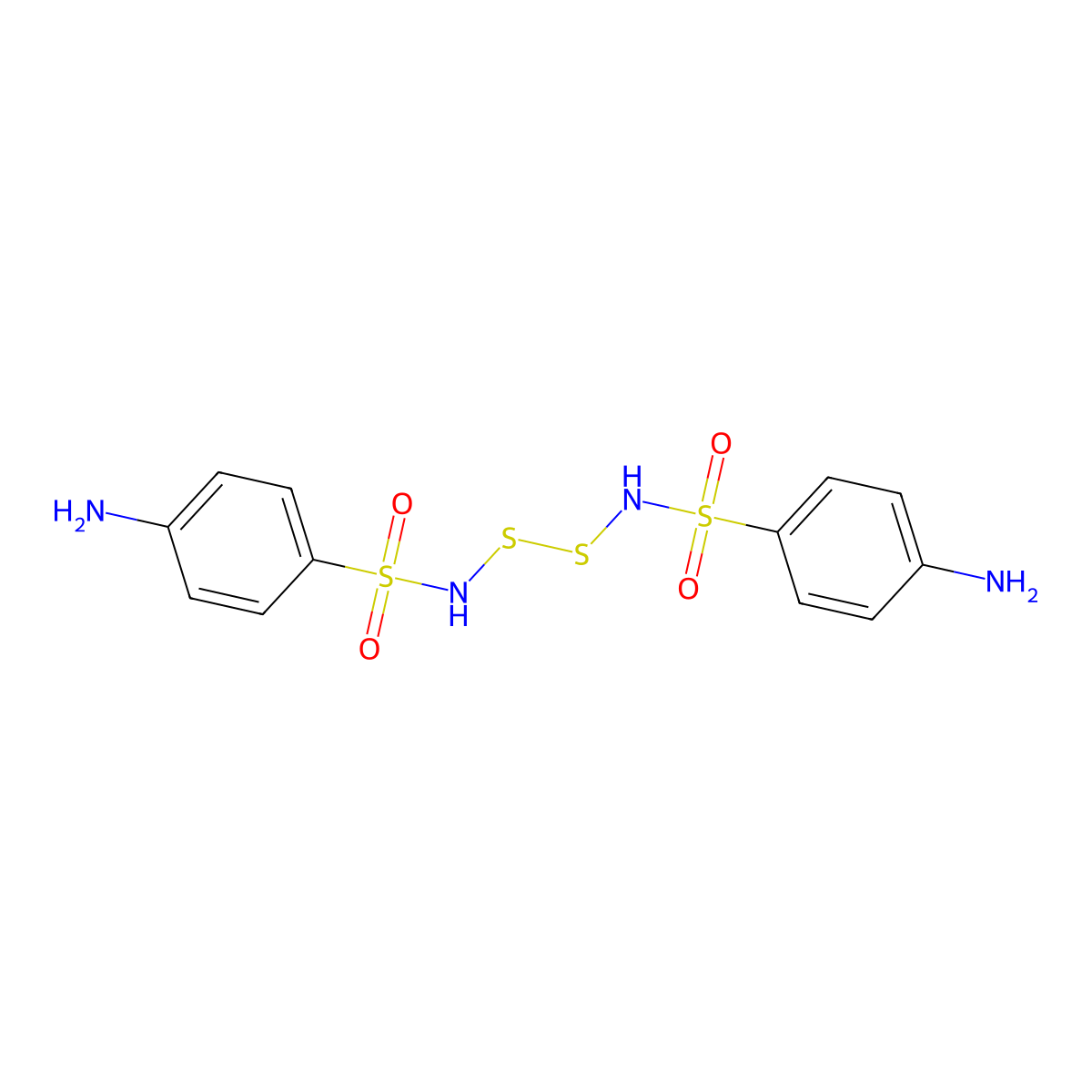 N,N'-Dithio-4,4'-diaminobenzenesulfonamide molecular structure, CAS 63979-86-2