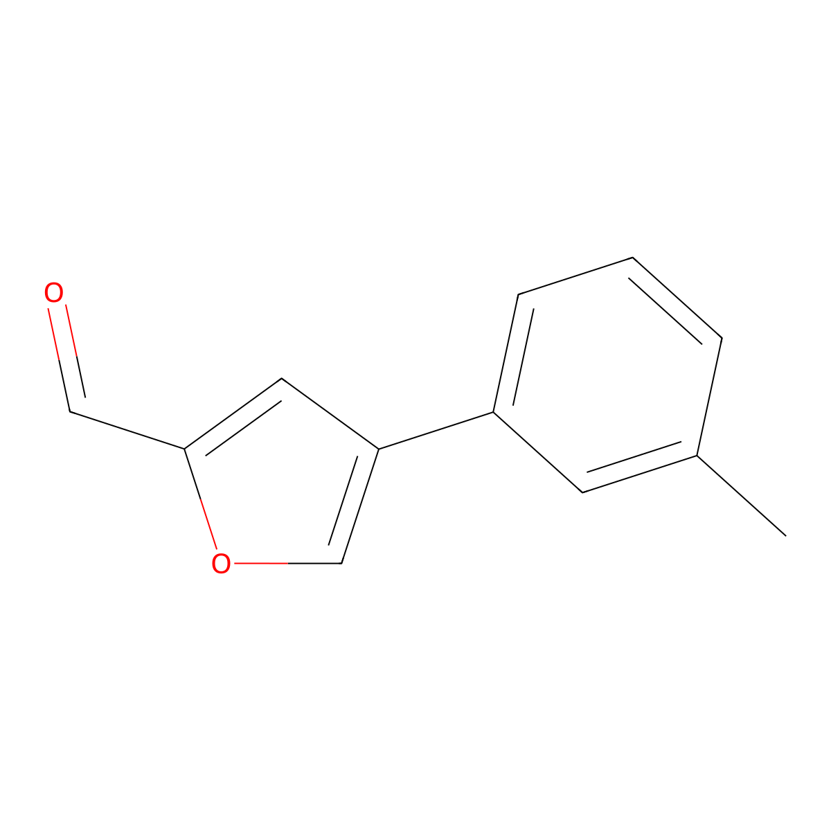4-(m-Tolyl)furan-2-carbaldehyde molecular structure, CAS 639798-53-1