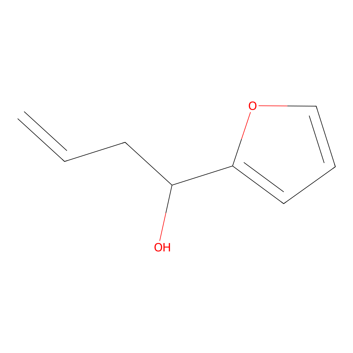 1-(Furan-2-yl)but-3-en-1-ol molecular structure, CAS 6398-51-2