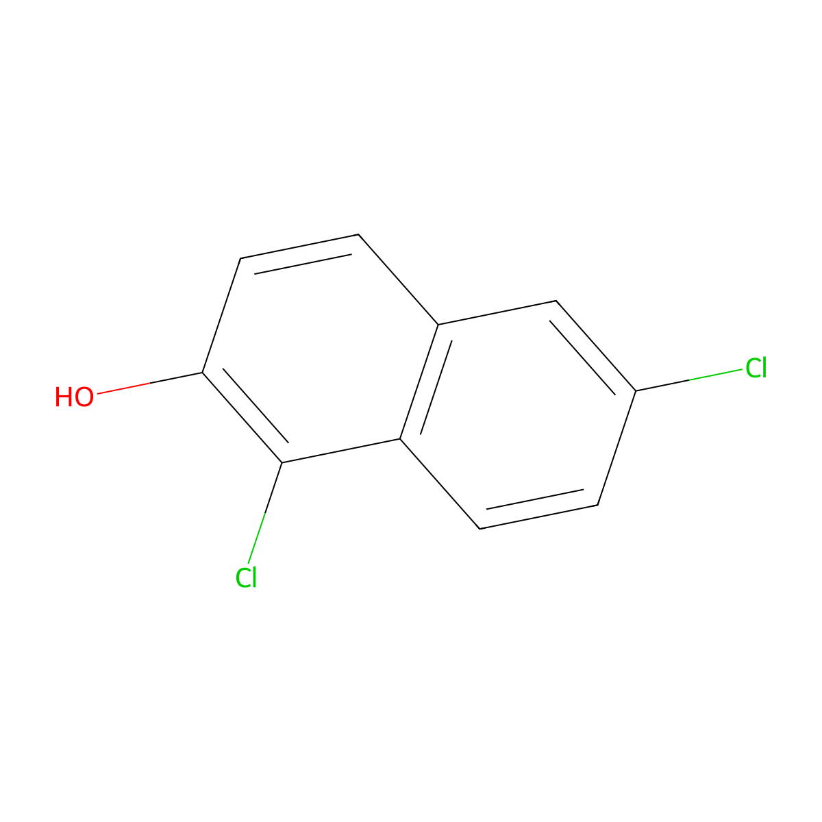 2-Naphthol, dichloro- molecular structure, CAS 63980-33-6