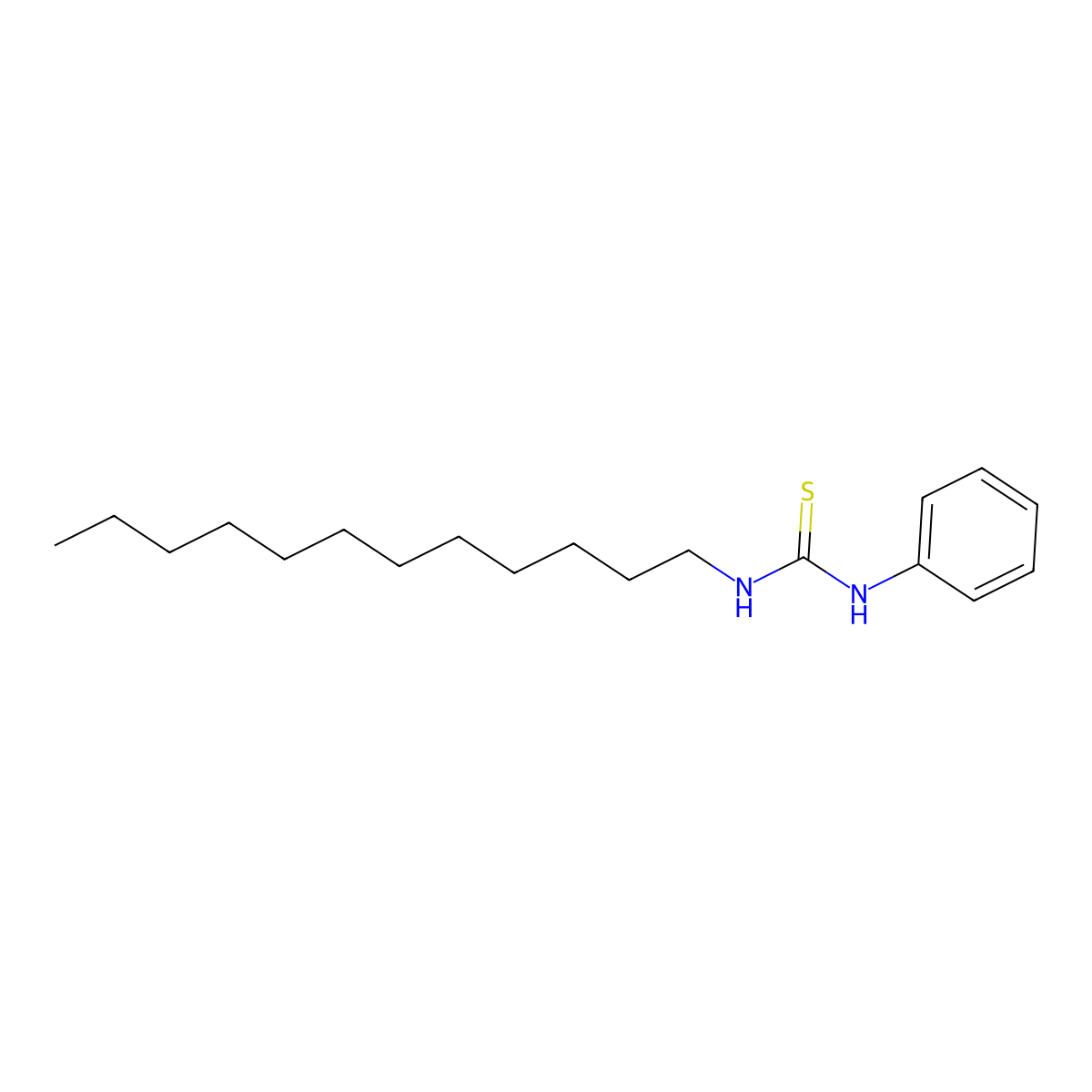 1-Dodecyl-3-phenyl-2-thiourea molecular structure, CAS 63980-78-9